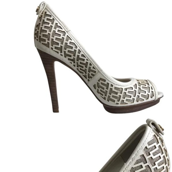 Tory Burch Off White Regan Pumps - Picture 5 of 5